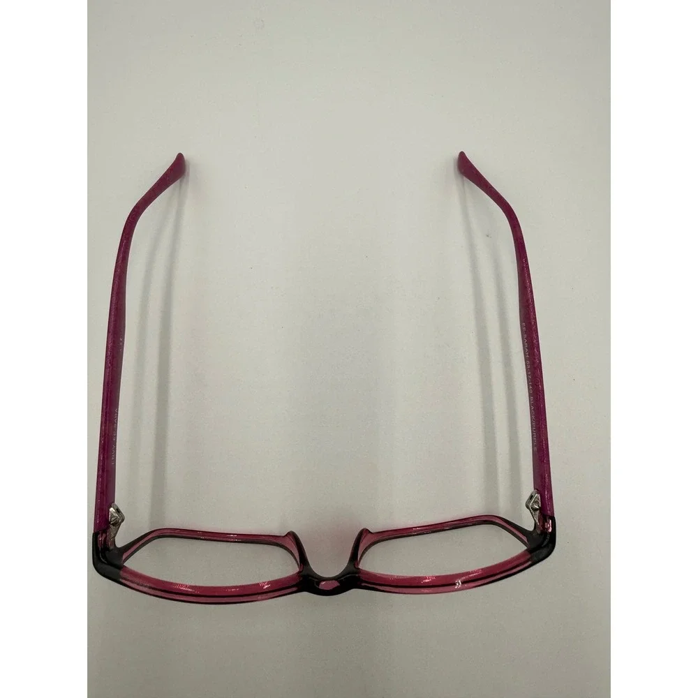 Envy Eyeglasses Women 53-17-140 Black Purple Excellent EE-SARA Rectangular Frame